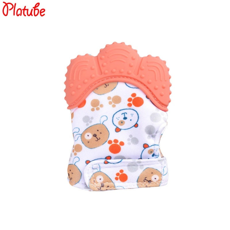 Wholesale silicone baby gloves teething supplies
